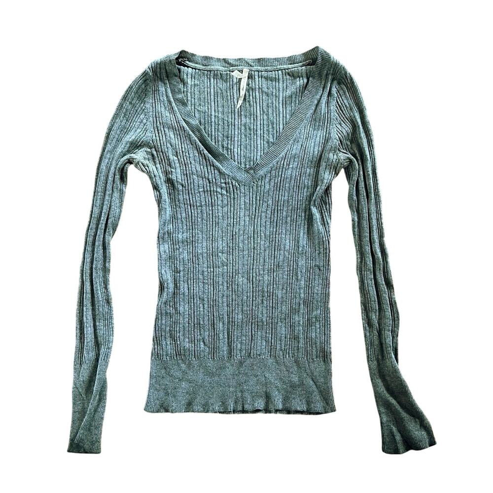 Y2K Aeropostale Ribbed V-Neck Sweater Size L